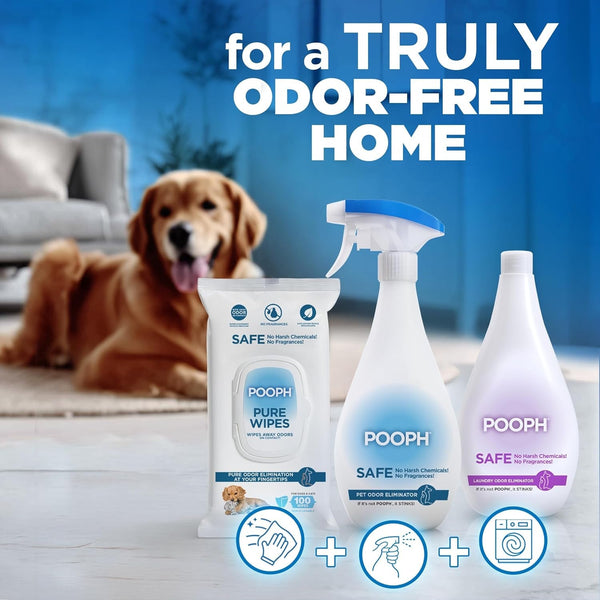 POOPH Pet Odor Eliminator Spray, 32 Oz | Unscented Pet Odor Eliminator Spray for Home Surfaces, Upholstery, Furniture, and Vehicles7