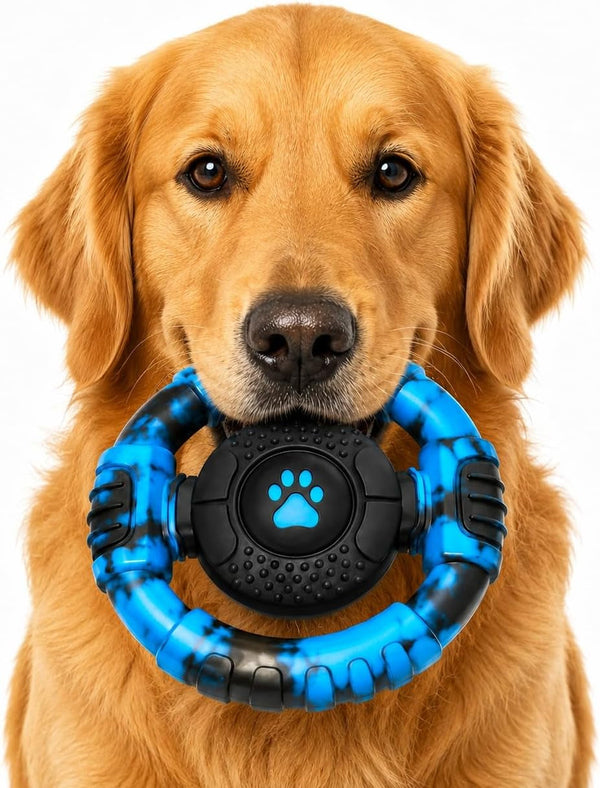 Pamlulu Tough Dog Toys for Aggressive Chewers, Indestructible Dog Toy for Large Dogs, Nylon Chew Toys for Medium Large Breed, Interactive Dog Toys to Keep Them Busy, Dog Birthday1