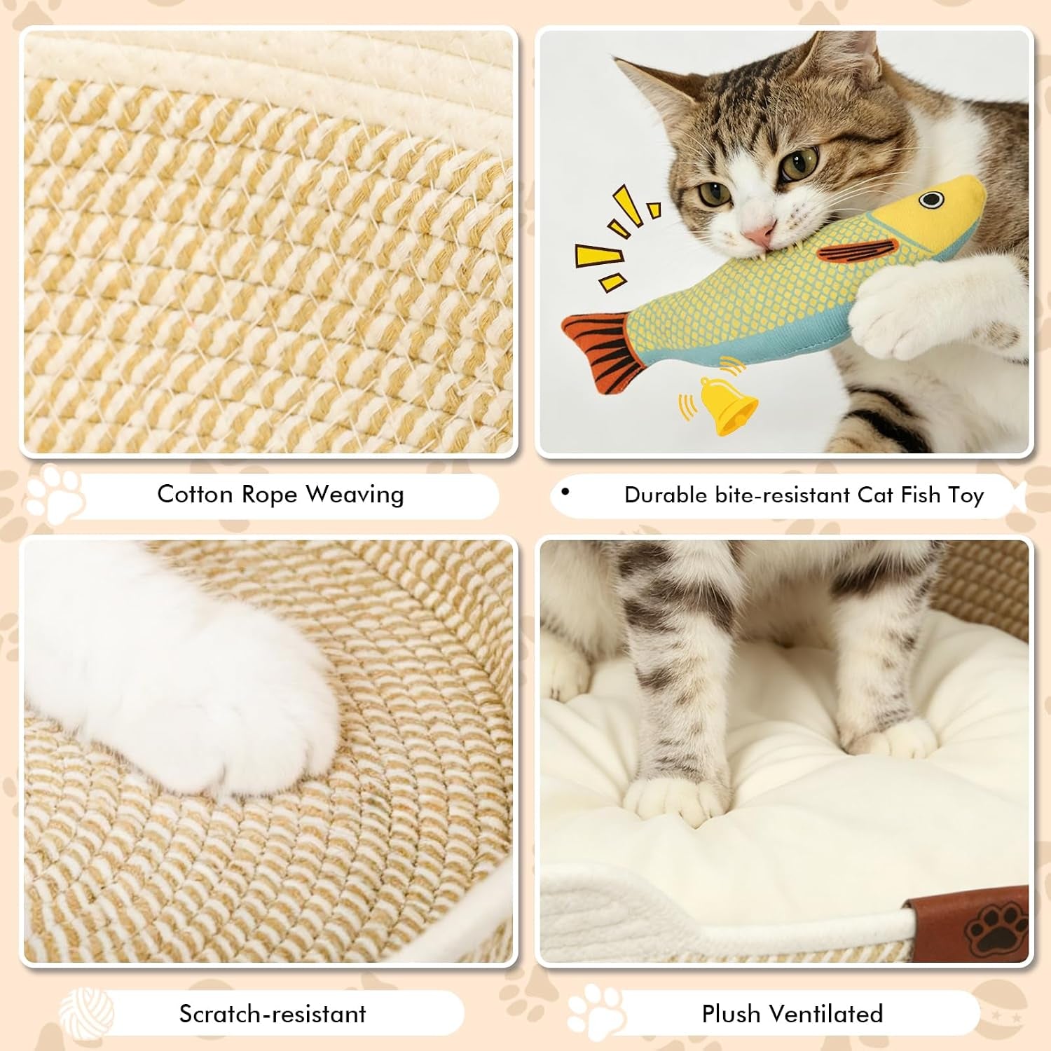 xpiy-stimulicat-handwoven-cat-basket-with-fish-toy-instinct-kitten-bed-made-of-natural-cotton-rope-with-a-washable-cushion-breathable-scratch-resistant-pet-nest-for-year-round-comfort
