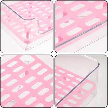 UPKOCH Semi-Enclosed Cat Toilet Litter Box with High Sides Acrylic Medium Pink Pet Bedpan Splash-Proof for Kitten Housebreaking and Travel Use9