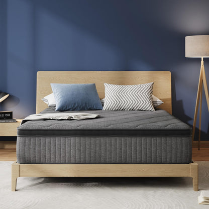 10 Inch Twin Size Mattress, Medium Firm Hybrid Mattress in a Box | Smarts Coil Pocket Spring, Gel Memory Foam for Cool Night Sleep, Motion Isolation, Pressure Relief, Certipur-Us Certified1