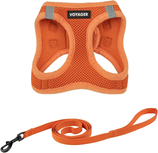 Voyager Step-In Pet Harness - All Weather Mesh, Adjustable Step in Harness for Cats and Dogs by Best Pet Supplies - 307 Set Moss Green, M9