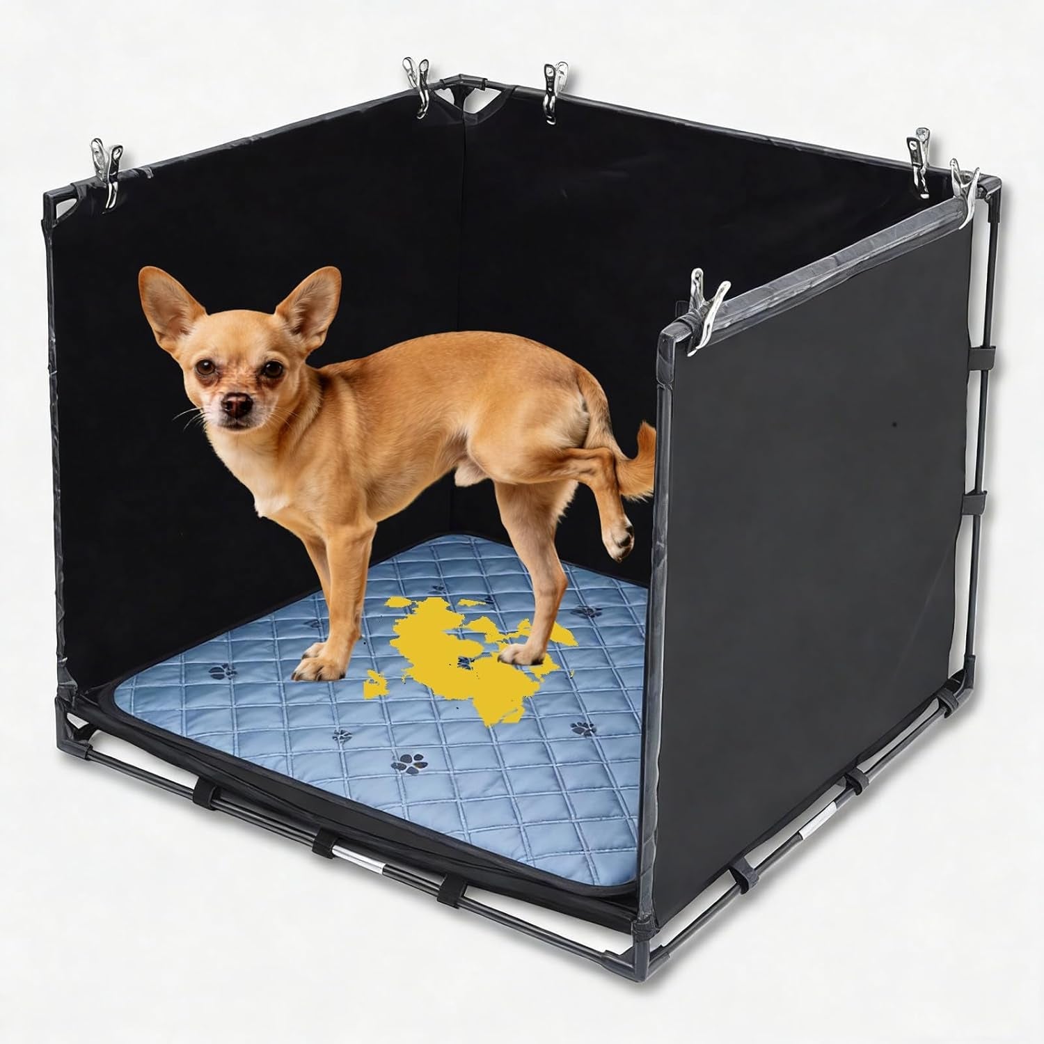dog-pee-pad-holder-tray-with-washable-pee-pad-foldable-indoor-potty-station-for-small-to-medium-dogs-23-62x23-62x17-72-portable-reusable-litter-box-with-high-walls-small