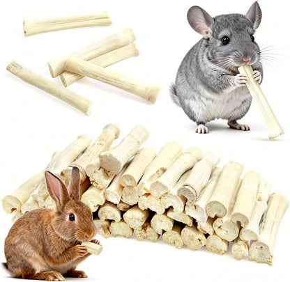 2.2Lb/1000G Natural Sweet Bamboo Chew Toys for Rabbit Chew Sticks | Bamboo Sticks, Teeth Grinding Treats Snack for Chinchilla, Bunny, Hamster, Guinea Pig, Rat and Other Small Animals9