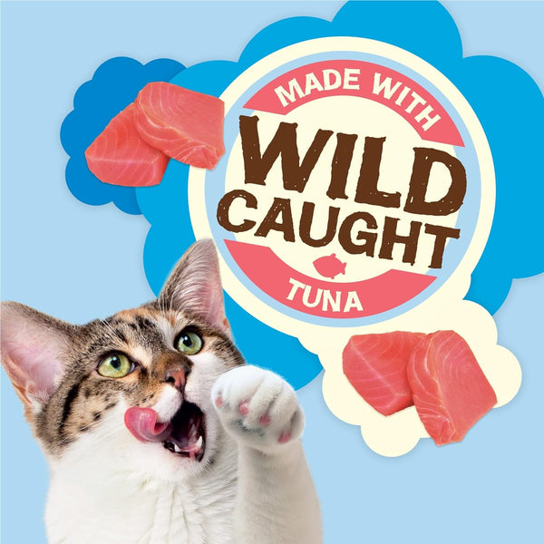 Purina Friskies Natural Cat Treats, Party Mix Natural Yums with Wild Caught Tuna and Added Vitamins, Minerals and Nutrients - 20 Oz. Canister4