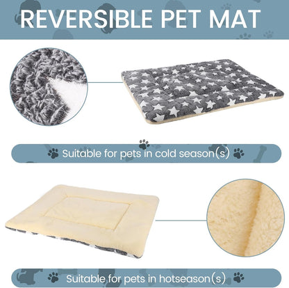 Dog Bed Pet Mat Dog Box Mat Machine Washable Grey (39X28X1.5In)2