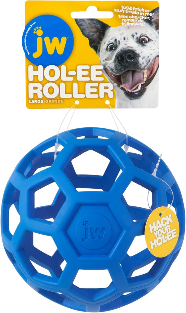 JW Pet Hol-Ee Roller™, Dog Toy Puzzle Ball, Natural Rubber, Small (3 Inch Diameter), Pink4