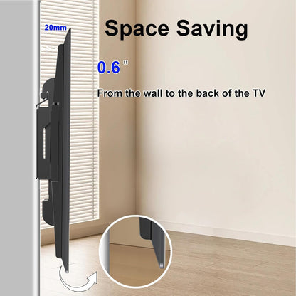 Fixed TV Wall Mount for 14-42" Flat Screen Tvs, Small Wall Mount TV Bracket Fit 19 24 28 32 35 39 40 Inch, VESA up to 200X200Mm 55Lbs Max Load, Easy Install Low Profile Monitor Mount Bracket6