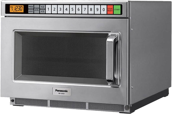 Panasonic NE-12523 1200 Watt Compact Commercial Microwave Oven with 60 Programmable Memory Pads1