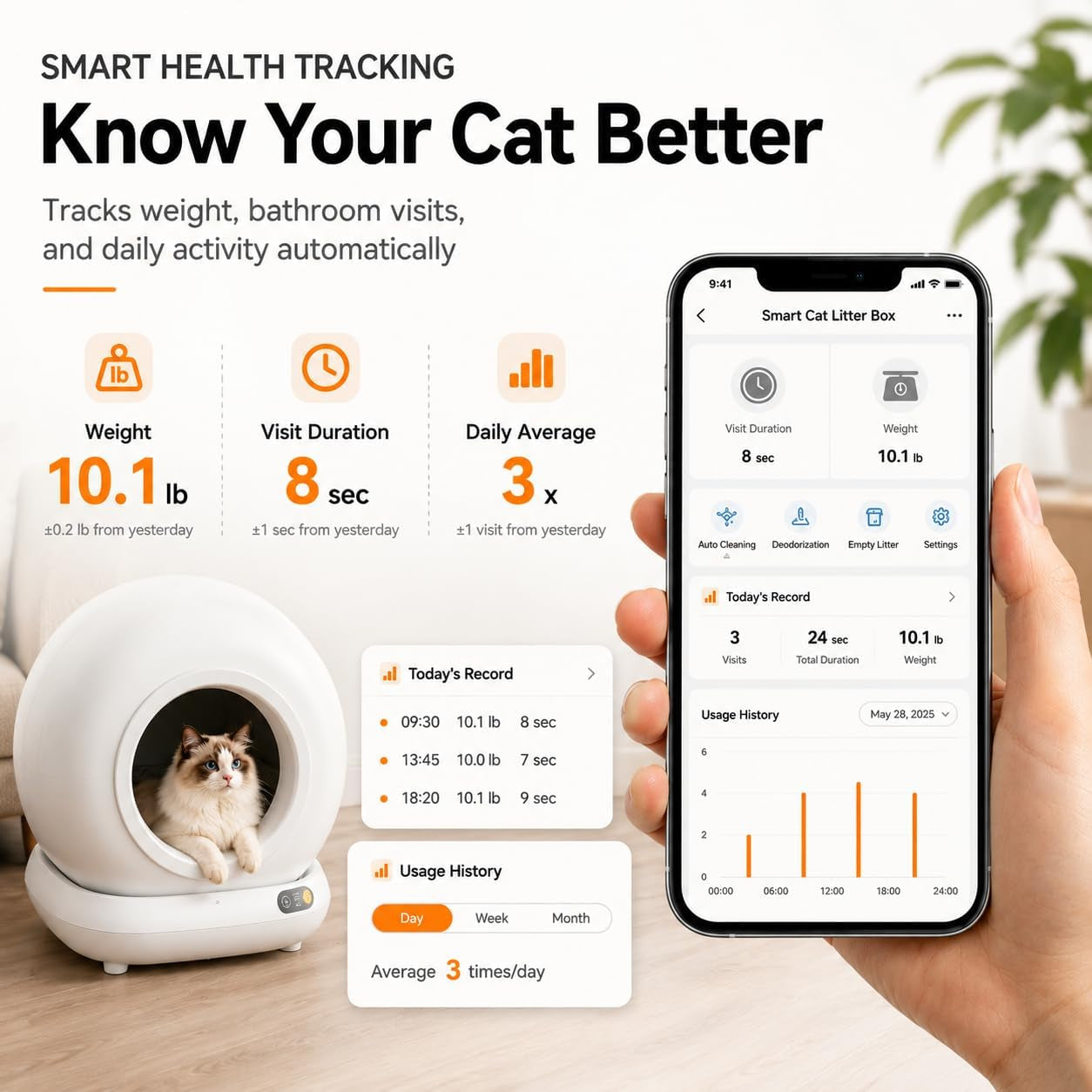 self-cleaning-cat-litter-box-app-control-78l-auto-includes-step-pedal-low-6-3-entry-fits-multiple-cats-anti-pinch-safety-sensors-no-scoop-disposal-weight-monitor-free-step-pedal