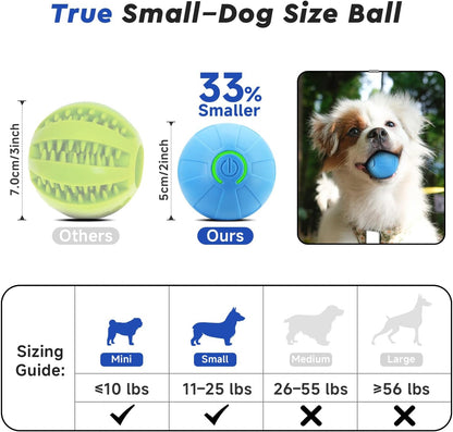 Interactive Small Dog Toy Ball, 2 Inch Smart Jumping Ball for Puppy/Small Dogs, Activated Automatic Bouncing Moving Vibrating, Dog Toy for Small Dogs to Keep Them Busy（Sky Blue）4