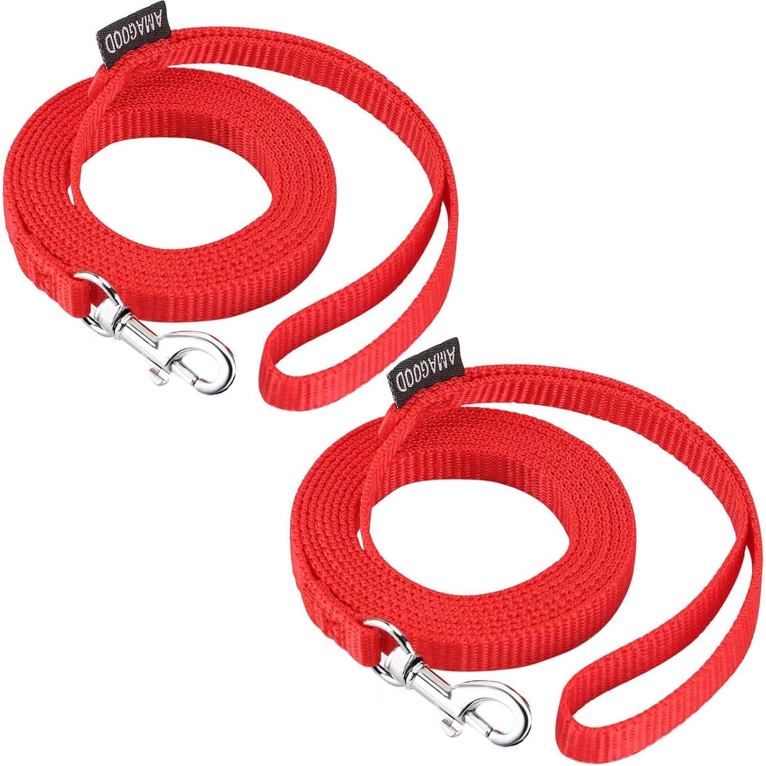 amagood-6-ft-puppy-leash-strong-traditional-style-with-easy-to-use-collar-hook-great-for-small-medium-and-large-dogs-5-8in-x-6-ft-purple