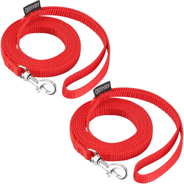 AMAGOOD 6 FT Puppy/Leash, Strong Traditional Style with Easy to Use Collar Hook, Great for Small, Medium and Large Dogs (5/8In X 6 Ft, Purple)37
