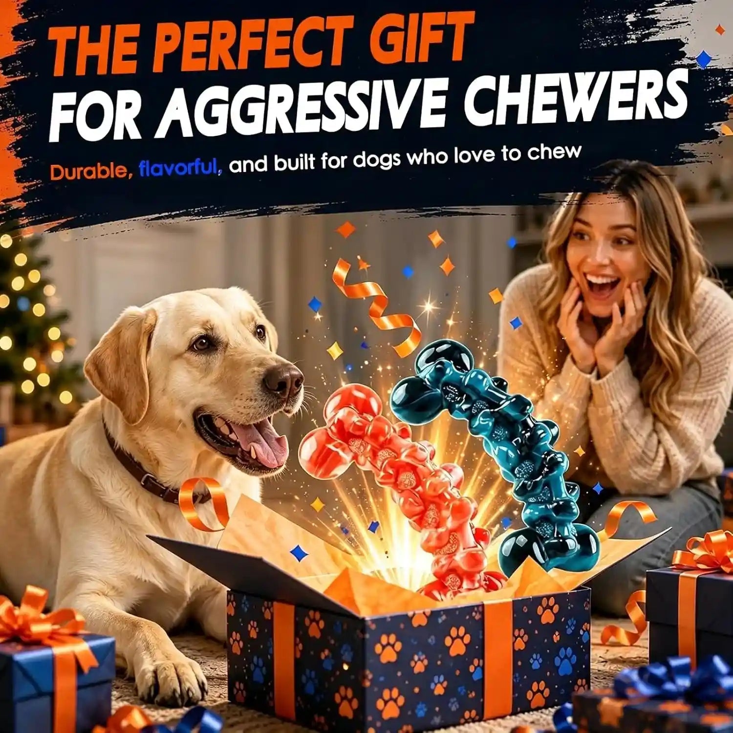 wowbala-dog-toys-for-aggressive-chewers-indestructible-dog-chew-toy-tough-nylon-not-easy-to-bite-break-long-lasting-fun-teeth-cleaning-for-medium-large-dogs-2-pack