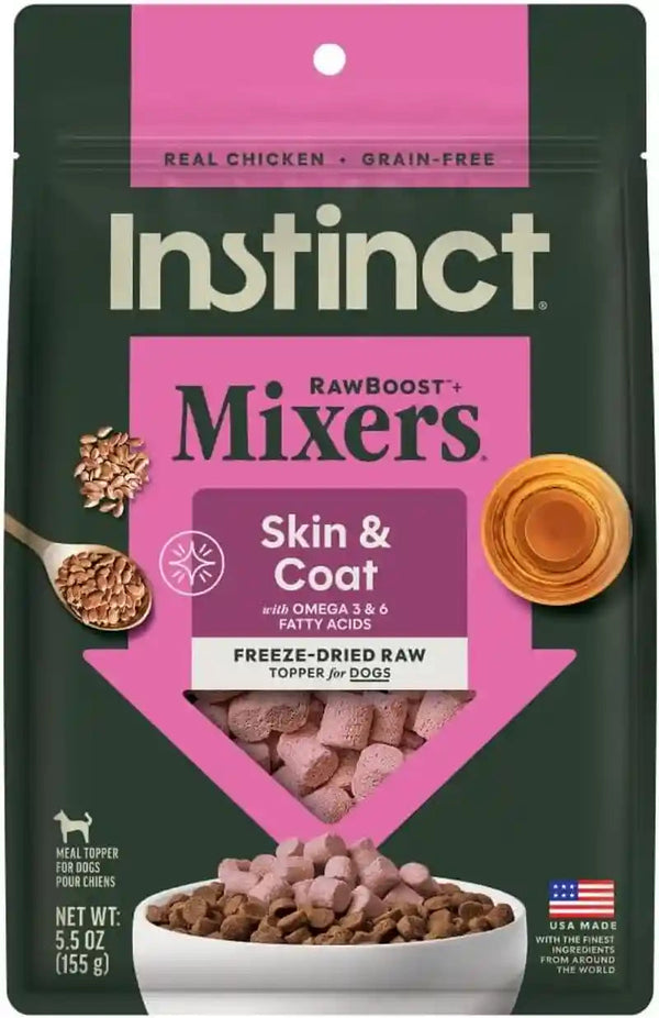 Instinct Freeze Dried Mixers, Dog Food Toppers, Gut Health, 5.5 Oz. Bag23