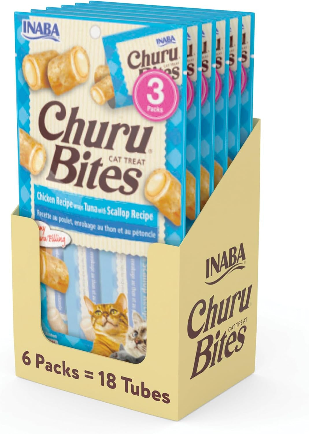 inaba-churu-bites-soft-chewy-cat-treats-chicken-18ct-immune-support-72-moisture-low-calorie-pill-friendly-center-grain-free-preservative-free-18-x-0-35-oz-tubes