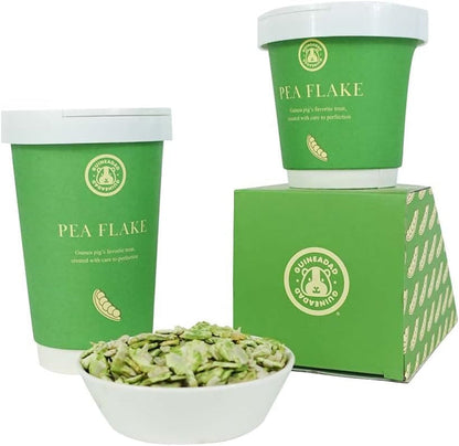 Guineadad Pea Flakes for Guinea Pigs – Premium Guinea Pig Food & Treats – Natural Pea Flakes for Small Pets – High in Vitamins & Minerals - Large1