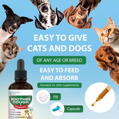 Kennel Cough Drops for Dogs & Cats Cough Relief Dry and Wet Pet Cough Allergy Relief - for Dogs of All Breeds & Sizes7