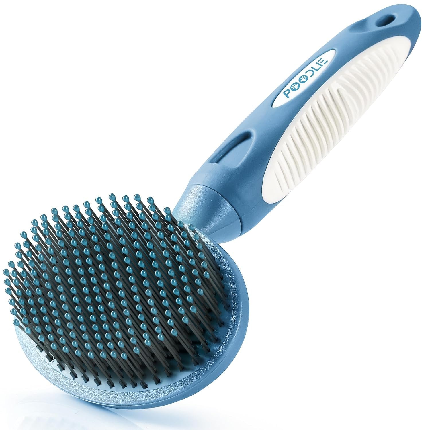 round-bristle-pet-brush-for-dogs-and-cats-soft-dog-brush-for-grooming-short-or-long-hair-gentle-tool-for-sensitive-skin-removes-dander-dirt-and-detangles-purple
