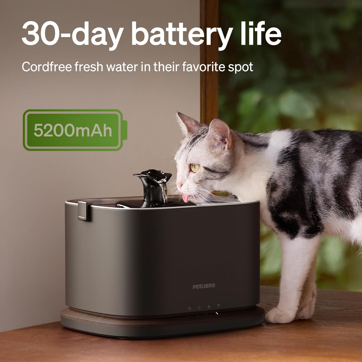 petlibro-cat-water-fountain-stainless-steel-tray-cordless-cat-fountain-battery-operated-3l-101oz-pet-water-fountain-app-monitoring-quiet-cat-fountains-for-drinking-easy-clean-5g-wifi-cat-dispenser