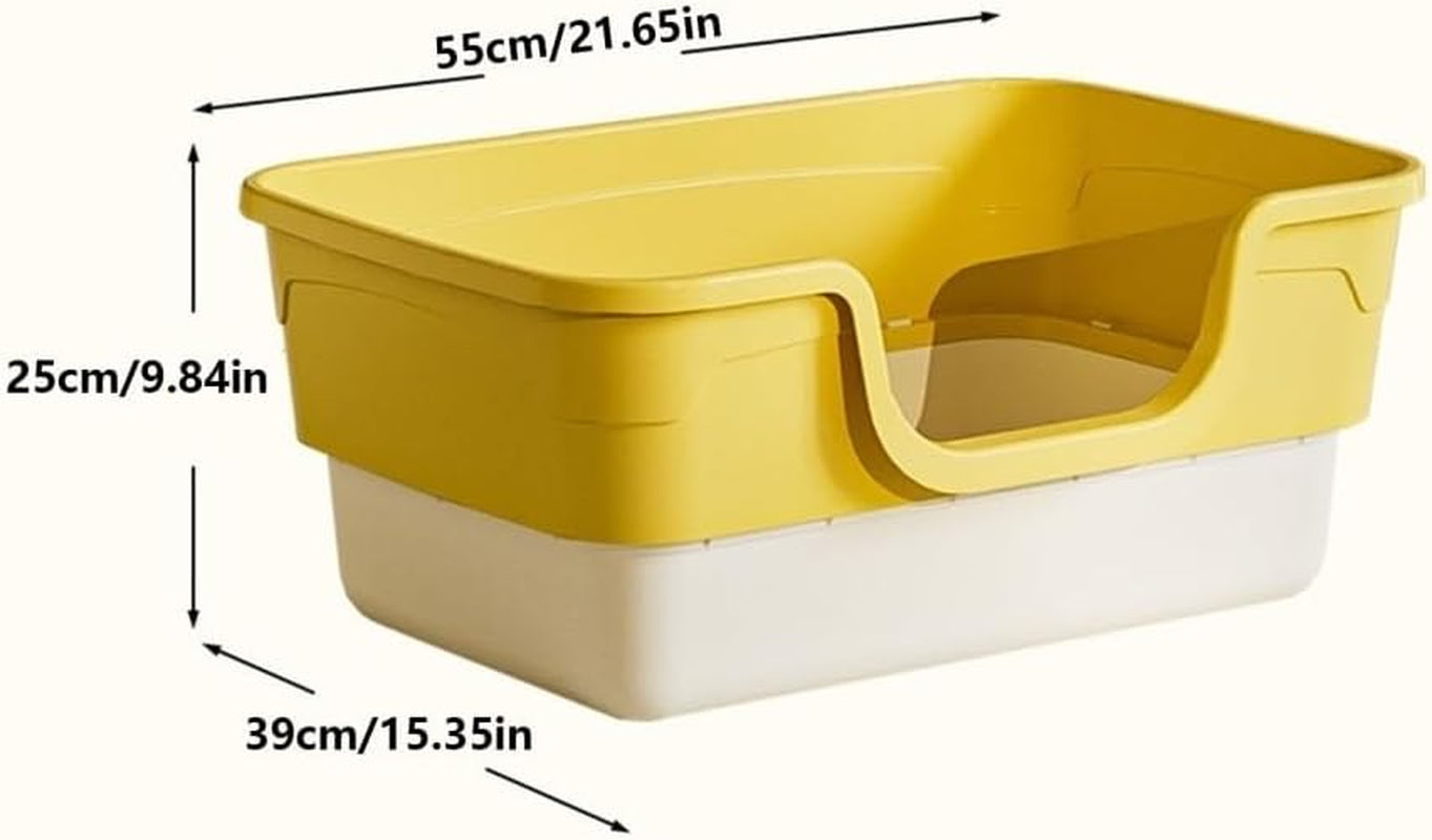 pet-supplies-open-top-cat-litter-box-with-removable-design-thickened-anti-splash-easy-cleangray