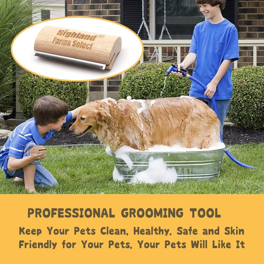 deshedding-grooming-tool-for-dogs-cats-horses-ergonomic-design-wood-groom-brush-professional-pet-groomer-painlessly-remove-for-short-long-hair-fur-dirt-5-inches