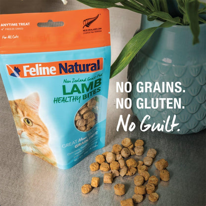 Feline Natural Freeze Dried Cat Treats – New Zealand Single-Source Protein Treats for Cats - Grain-Free Healthy Cat Snacks, Lamb Bites, 1.76Oz3