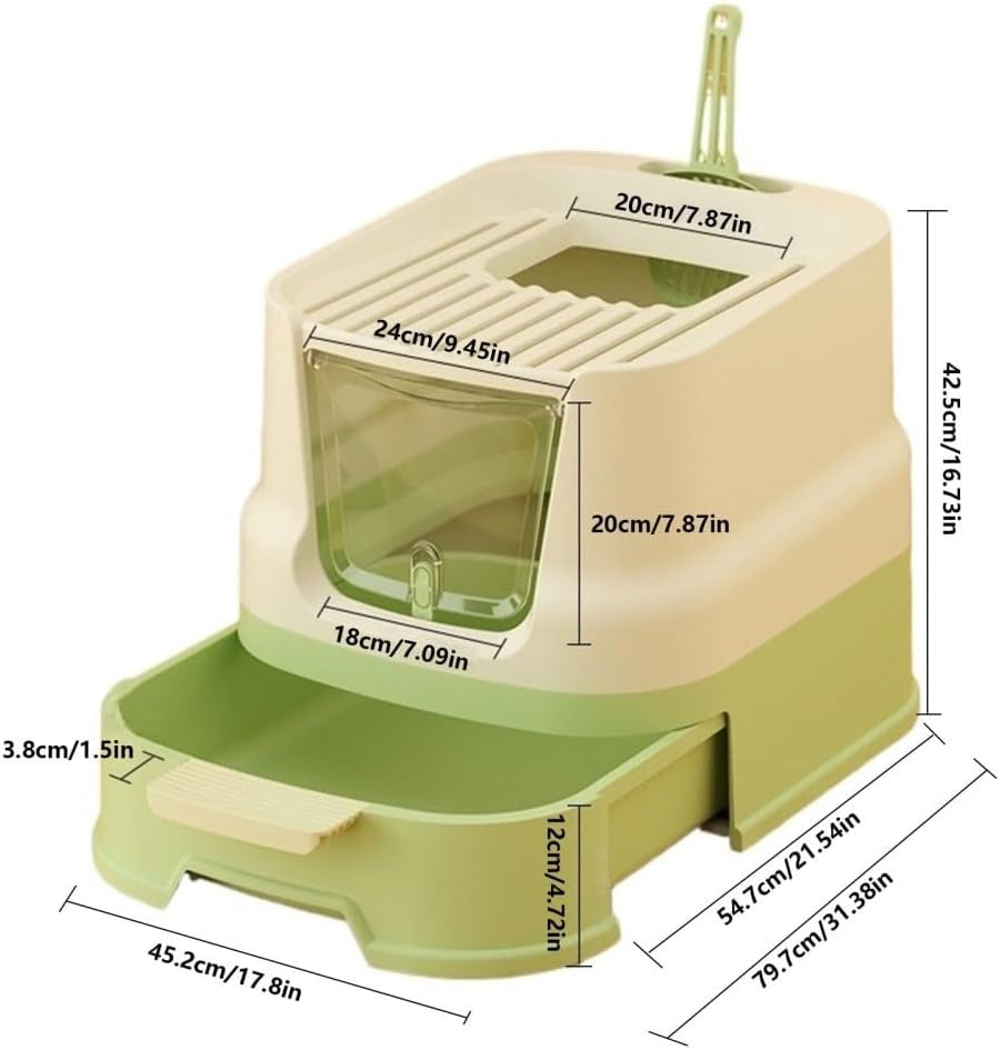 pet-supplies-enclosed-top-entry-cat-litter-box-with-lid-scoop-large-anti-splash-drawer-design
