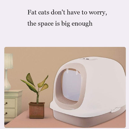 Dog Potty Training Toilet ﻿ Extra Large Litter Box Luxury Fully Enclosed Cat Toilet Pet Supplies 10 Kg Fat Available(White)6