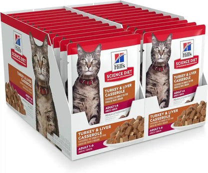 Hill'S Science Diet Adult 1-6 Wet Cat Food Variety Pack | #1 Veterinarian Recommended, Chicken, Tuna, & Ocean Fish, 2.8 Oz. Pouches, 12-Pack13
