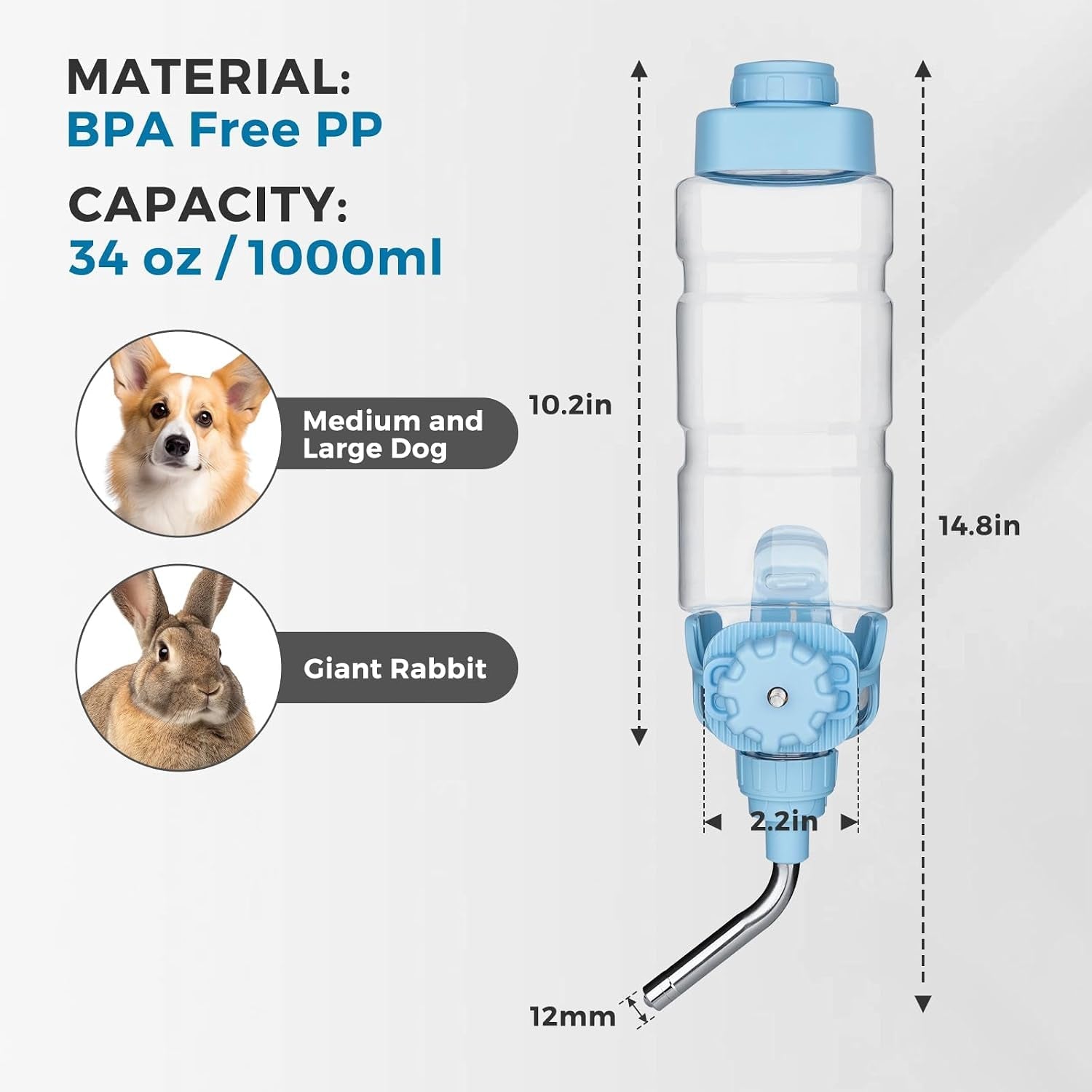 vannon-dog-crate-water-bottle-34oz-top-fill-pet-water-dispenser-blue-kennel-water-bottle-helps-keep-pets-hydrated-longer-with-fewer-refills-and-easy-daily-care