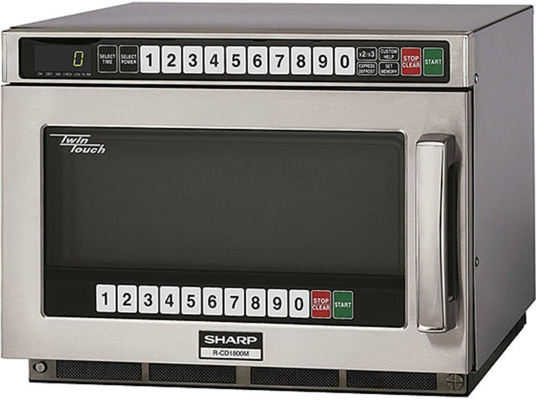 r-cd1800m-commercial-microwave-oven-twintouch-heavy-duty-with-dual-touchpads-1800-watts-0-75-cu-ft-capacity-stainless-steel-10-memory-pads-4-stage-programming-auto-voltage-sensor