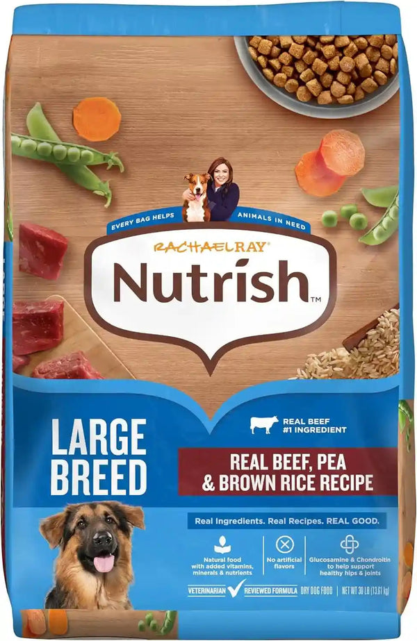 Nutrish Large Breed Dry Dog Food with Beef, 40 Lb. Bag (Rachael Ray) | Pea, Carrot & Brown Rice Recipe, Made with Real Protein to Support Lean Muscle Mass & Healthy Organs13