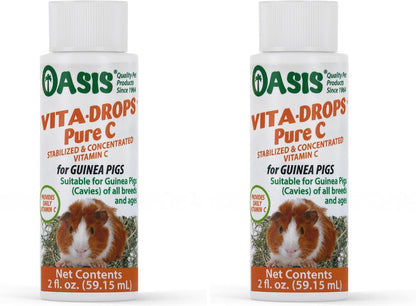 OASIS #80254 Vita Drops-Pure C for Guinea Pig, 2-Ounce, Packaging May Vary10