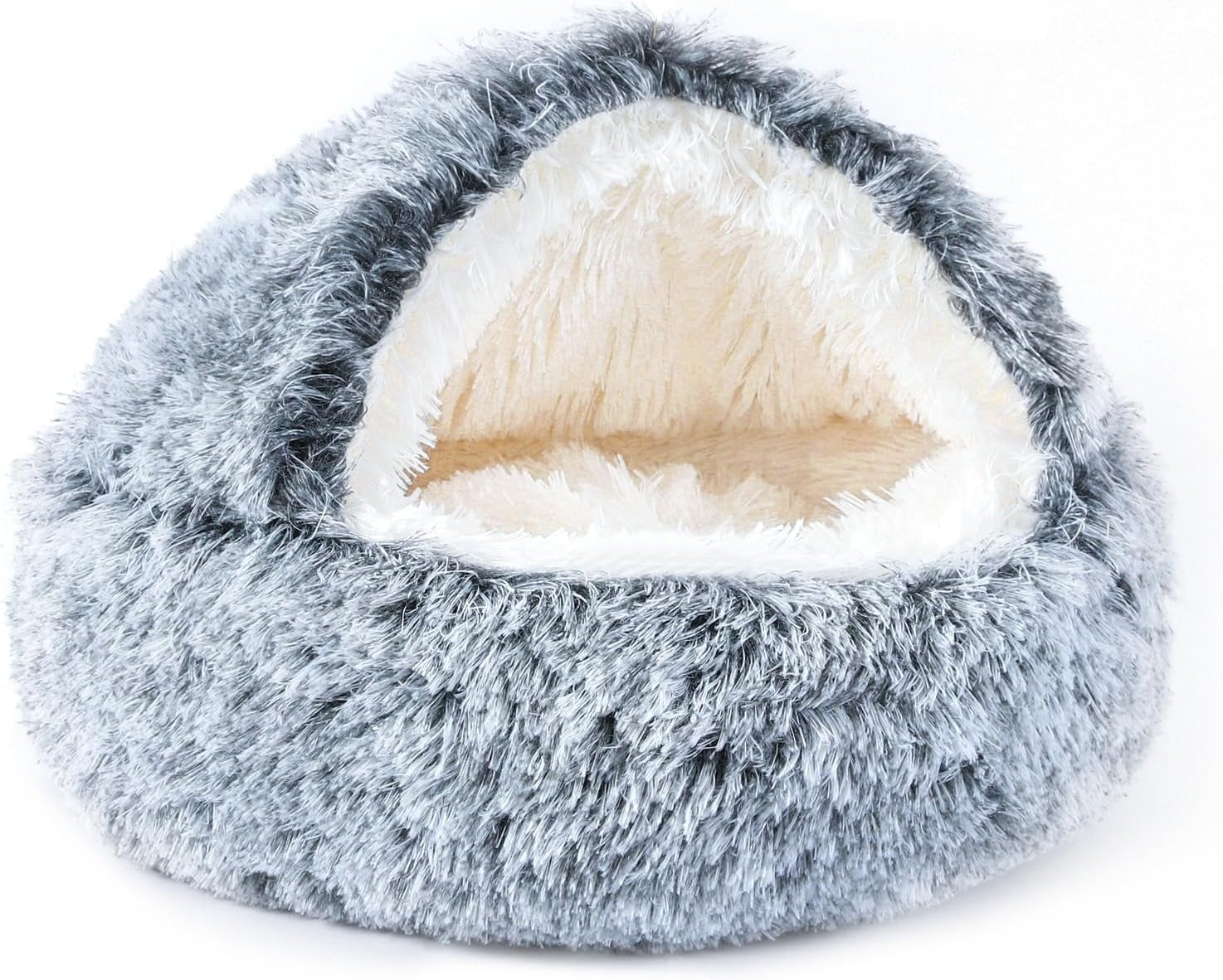 noyal-round-hooded-donut-dog-bed-for-small-medium-pets-plush-fluffy-anti-anxiety-cat-cave-bed-with-cover