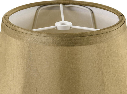 Champagne Gold Bell Lamp Shade, 6" X 13" X 9.8" | Spider, Medium, Traditional, Handmade, Easy Assembly,Or Table Lamp, Floor & Bedside Lamp4