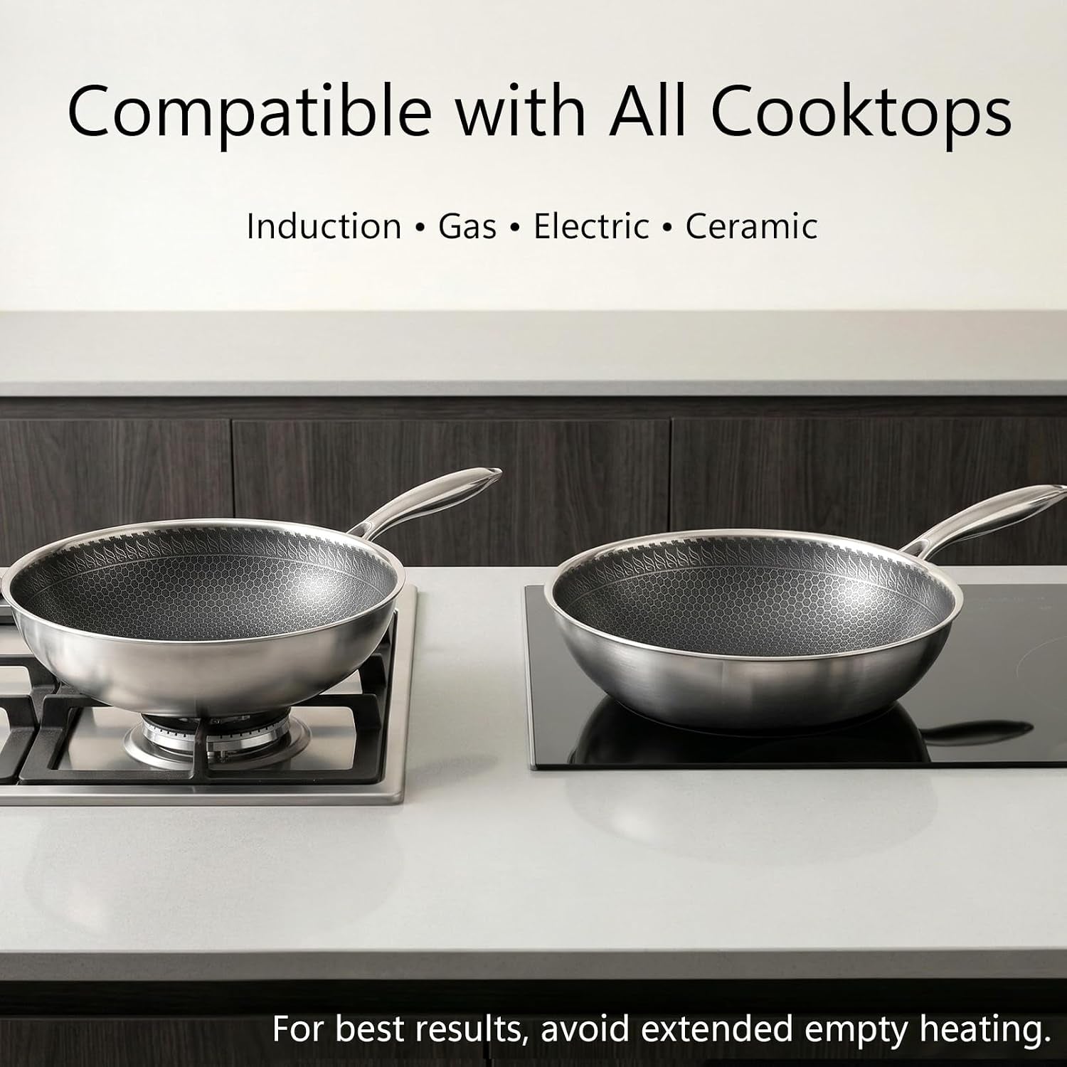12-2-tri-ply-stainless-steel-wok-with-glass-lid-pro-grade-honeycomb-hybrid-stir-fry-pan-for-searing-tossing-uncoated-flat-bottom-chef-wok-induction-compatible-31cm