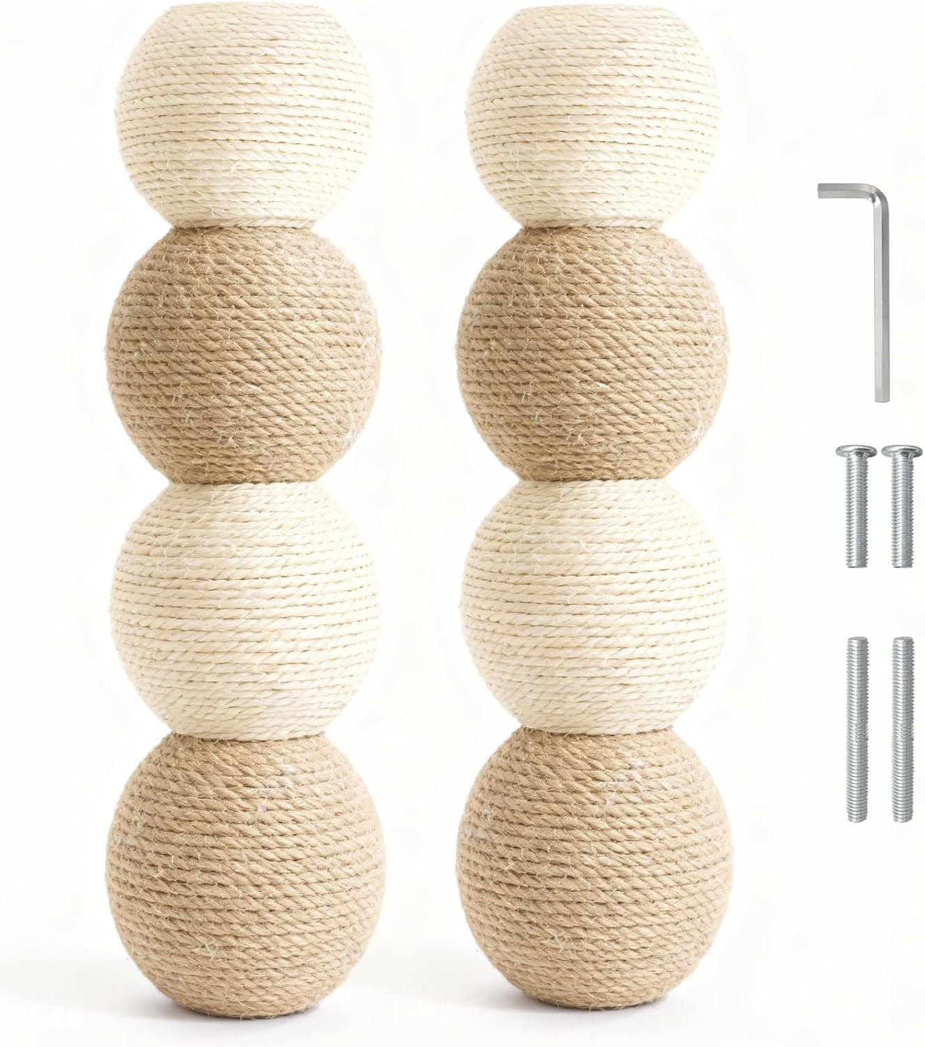 2026-upgraded-2-pack-cat-scratching-post-replacement-13-8-x-3-93-sisal-scratching-poles-with-m8-screws-modern-cat-tree-replacement-parts-for-indoor-cat-tower-repair-white