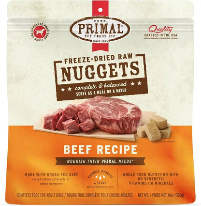 Primal Freeze Dried Dog Food Nuggets, Chicken; Complete Balanced Meal, Topper or Treat; Premium, Healthy, Grain Free, High Protein Raw Dog Food, 14 Oz | Complete & Balanced Nutrition, Meal, Topper or Treat, Grain-Free, High Protein, No Synthetic Vitamins & Minerals35