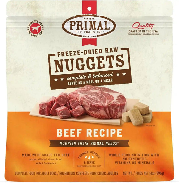 Primal Freeze Dried Dog Food Nuggets, Chicken; Complete Balanced Meal, Topper or Treat; Premium, Healthy, Grain Free, High Protein Raw Dog Food, 14 Oz | Complete & Balanced Nutrition, Meal, Topper or Treat, Grain-Free, High Protein, No Synthetic Vitamins & Minerals35