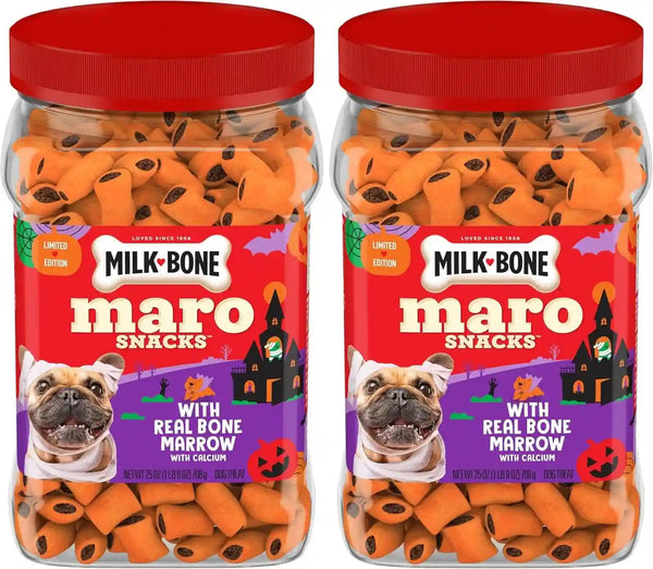 Milk-Bone Marosnacks Small Dog Treats with Real Bone Marrow, 40 Oz. Canister | Dog Treats with 12% Protein17