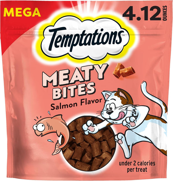 Temptations Meaty Bites Savory and Soft Cat Treats, Chicken Flavor, 4.12 Oz | Real Meat, High Protein, under 2 Calories per Treat, Resealable Stay-Fresh Pouch, Use as Snack or Food Topper16