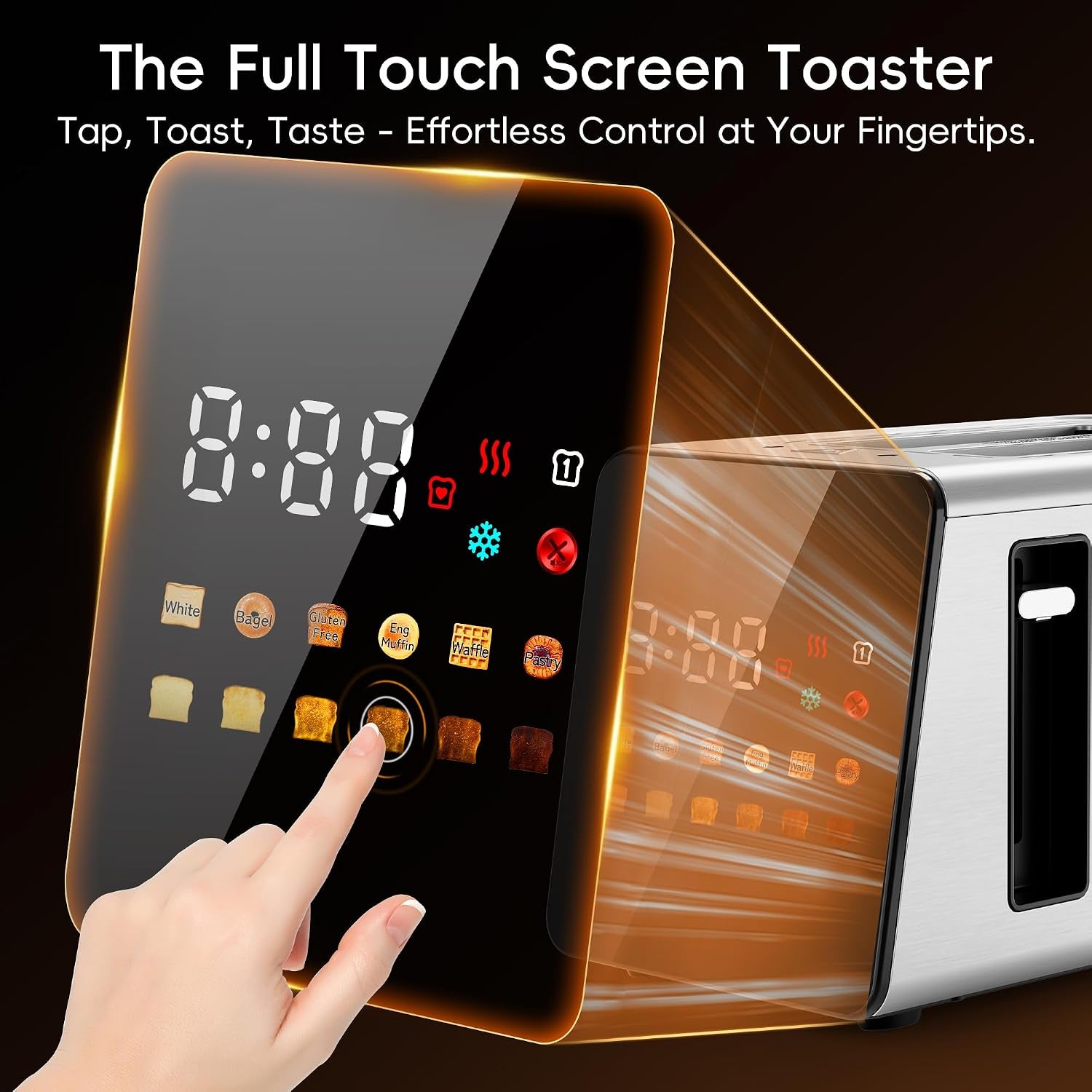 smart-touchscreen-2-slice-toaster-wide-slot-memory-single-slot-digital-timer-extra-wide-slot-for-bagels-6-shade-levels-6-bread-settings-reheat-defrost-favorite-grey