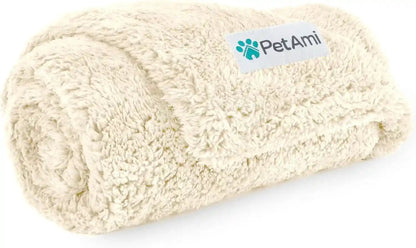 Petami Fluffy Waterproof Dog Blanket for Couch and Bed, Reversible Sherpa Pet Throw, Pee Proof Furniture Protector Sofa Cover, Washable Cat Blanket for Medium Large Dogs and Cats (Taupe Camel, 60X80)11