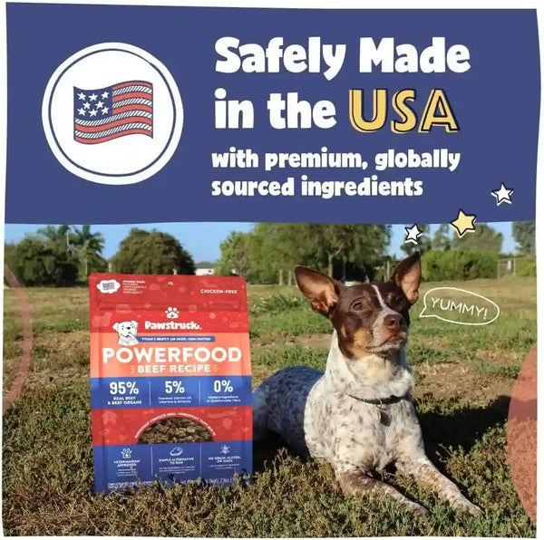 Pawstruck Air Dried Dog Food with Real Beef, Grain-Free, Made in USA, Non-Gmo & Vet Recommended, High Protein Limited Ingredient Full-Feed for All Breeds & Ages, 2Lb Bag5