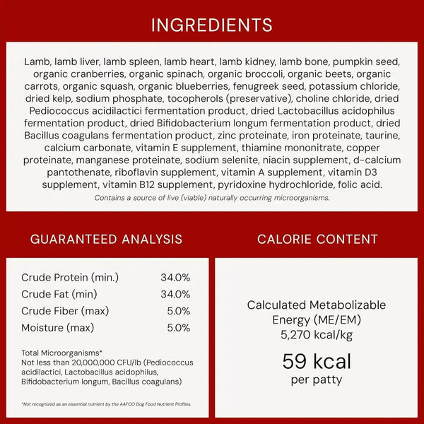 Stella & Chewy'S Freeze-Dried Raw Dinner Patties - Dandy Lamb Recipe - High Protein Grain-Free Puppy & Dog Food - Perfect for Picky Eaters - 25 Oz10