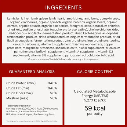 Stella & Chewy'S Freeze-Dried Raw Dinner Patties - Dandy Lamb Recipe - High Protein Grain-Free Puppy & Dog Food - Perfect for Picky Eaters - 25 Oz10