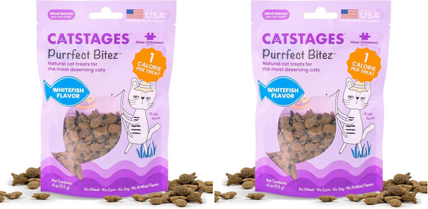 Catstages by Nina Ottosson Purrfect Bitez Natural Crunchy Cat Treats for Puzzles, Toys, Feeders, & Training, Usa-Made, Real Chicken Flavor, 4Oz7