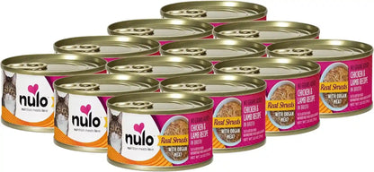 Nulo Real Shreds with Organ Meat Wet Canned Cat Food, Variety Flavors, 2.8 Ounce, 12 Cans11