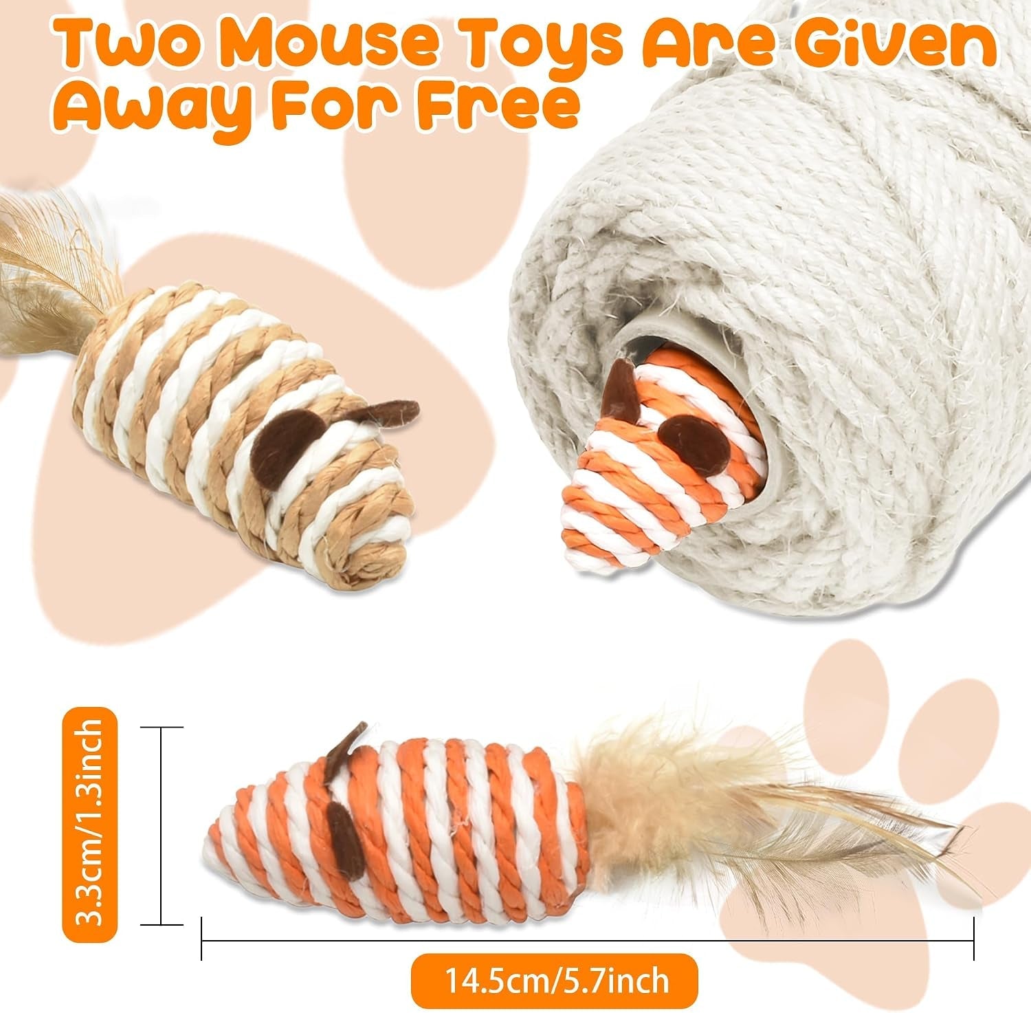 328ft-1-4-inch-cat-scratching-sisal-rope-for-cat-trees-posts-thick-white-jute-rope-with-2-cat-mouse-toys-for-scratch-posts-cat-towers-diy-projects